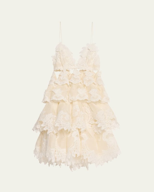 Crush Tiered Lace Mini Dress